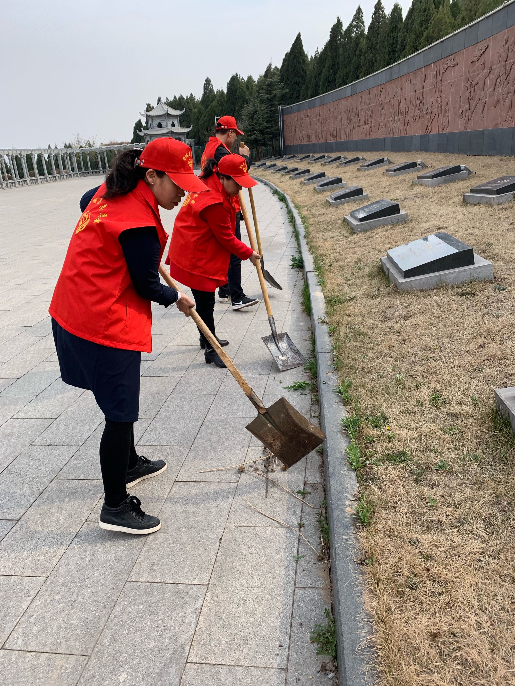 沈陽市民帶1800個蘋果祭掃英烈