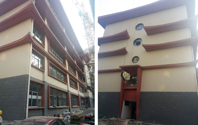 【MCM生態石材】貴州貴陽南明區市南小學改造工程